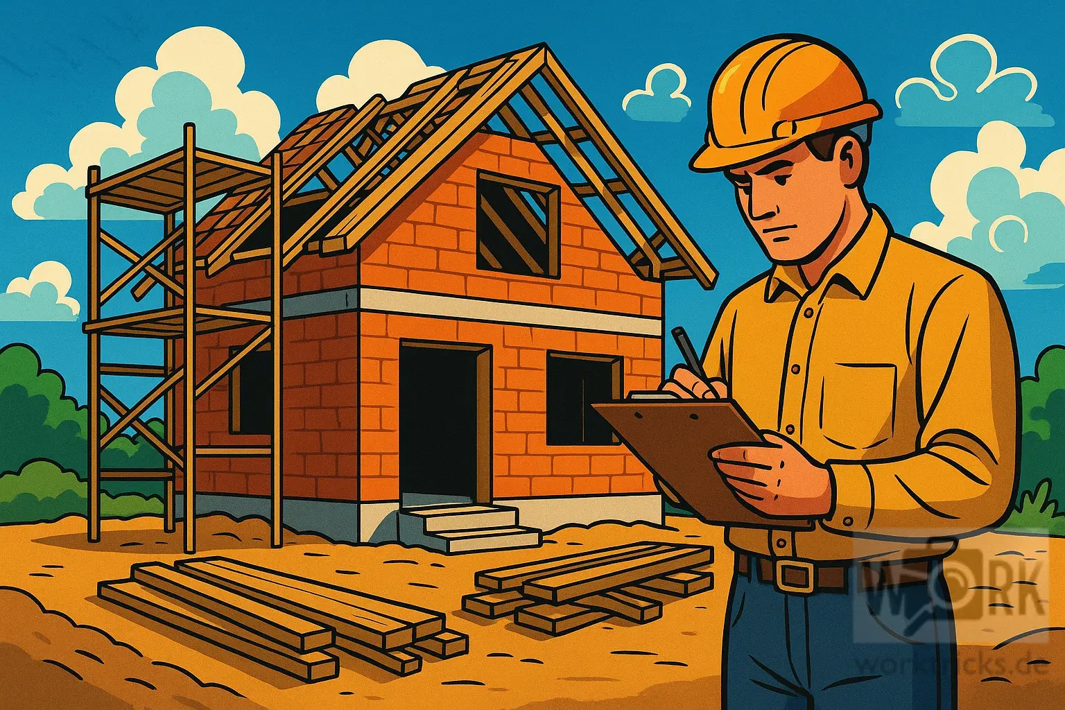 Inspection of the construction site
